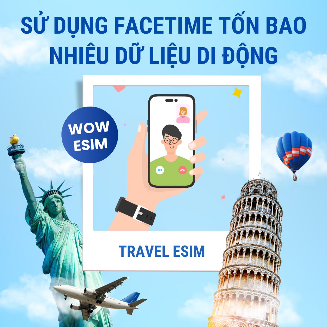 Cách kiểm soát việc sử dụng dữ liệu của ứng dụng FaceTime trong khi đi du lịch